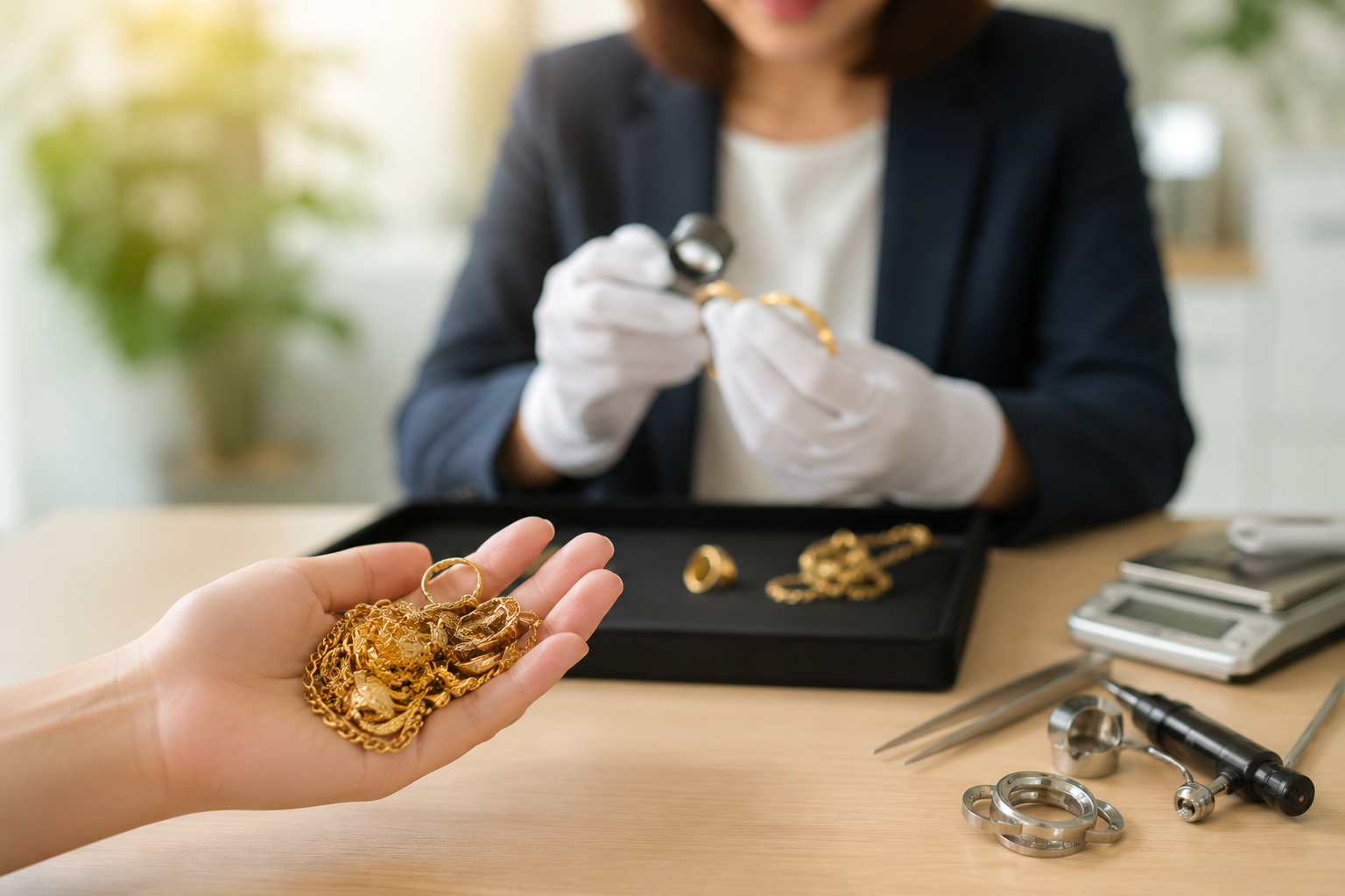 使わなくなった金のアクセサリー、ご相談が増えています。