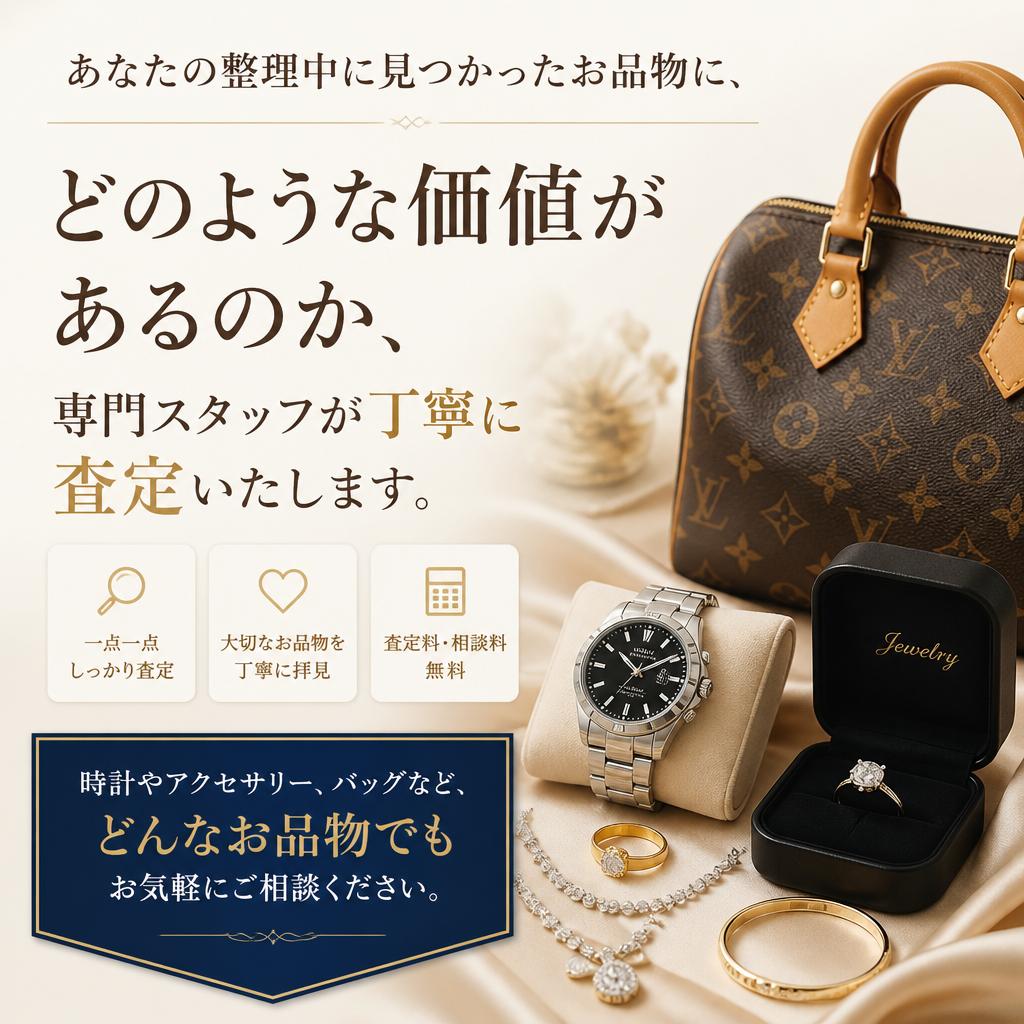 お品物の価値を丁寧に確認